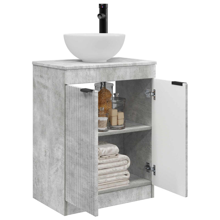 Mobilă de baie cu chiuvetă Gri Beton 54 x 35 x 83 cm - WALTI WALTI