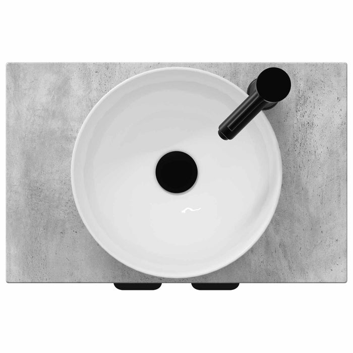 Mobilă de baie cu chiuvetă Gri Beton 54 x 35 x 83 cm - WALTI WALTI