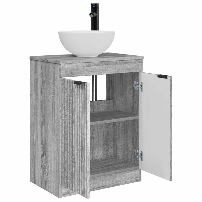 Mobilă de baie cu chiuvetă Sonoma gri 54 x 35 x 83 cm - WALTI WALTI