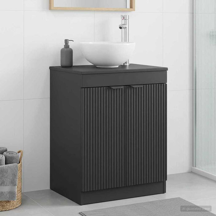 Dulap de Baie Negru 54 x 41 x 70 cm Lemn prelucrat - WALTI WALTI