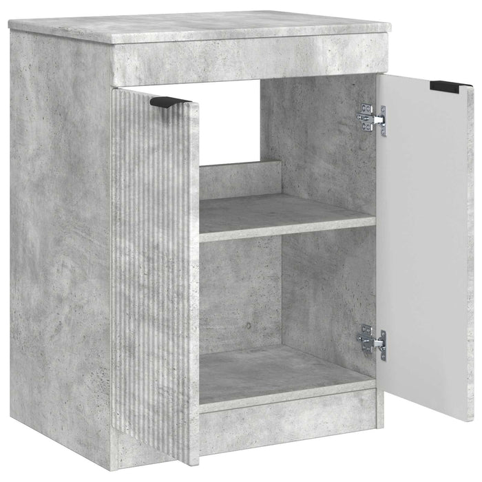 Dulap de Baie Gri Beton 54 x 41 x 70 cm Lemn prelucrat - WALTI WALTI