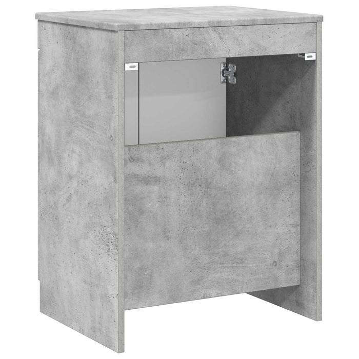 Dulap de Baie Gri Beton 54 x 41 x 70 cm Lemn prelucrat - WALTI WALTI
