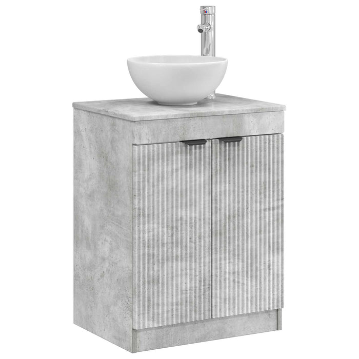 Dulap de Baie Gri Beton 54 x 41 x 70 cm Lemn prelucrat - WALTI WALTI