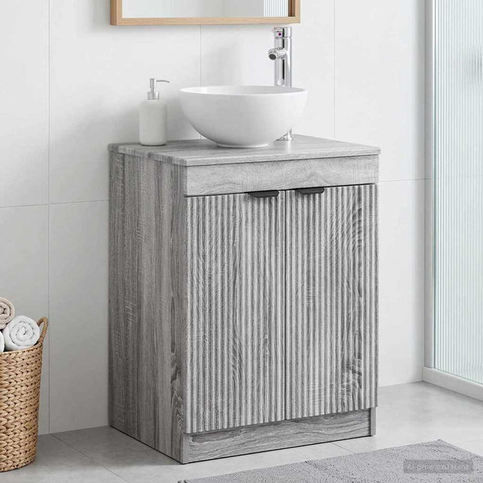 Dulap de Baie Sonoma gri 54 x 41 x 70 cm Lemn prelucrat - WALTI WALTI