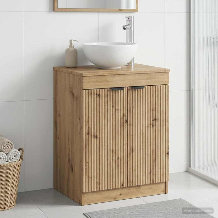 Dulap de Baie Stejar Artizanal 54 x 41 x 70 cm Lemn prelucrat - WALTI WALTI