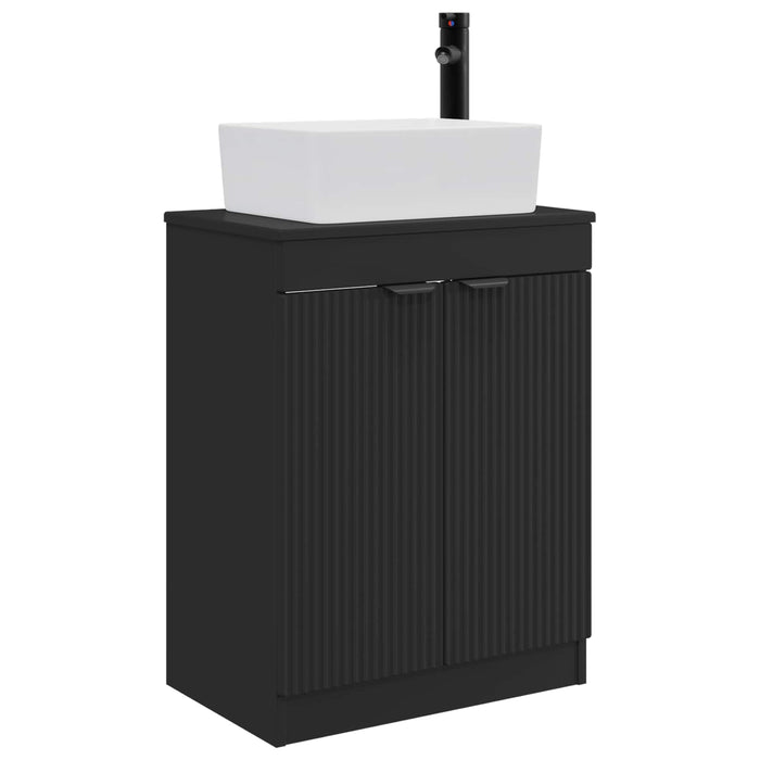 Mobilă de baie cu chiuvetă Negru 54 x 35 x 83 cm Lemn prelucrat - WALTI WALTI