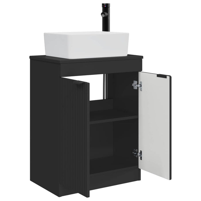 Mobilă de baie cu chiuvetă Negru 54 x 35 x 83 cm Lemn prelucrat - WALTI WALTI