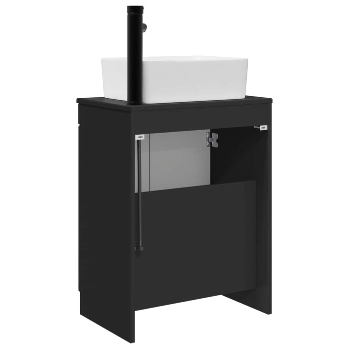 Mobilă de baie cu chiuvetă Negru 54 x 35 x 83 cm Lemn prelucrat - WALTI WALTI