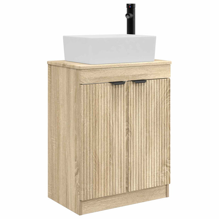 Mobilă de baie cu chiuvetă Stejar Sonoma 54 x 35 x 83 cm - WALTI WALTI