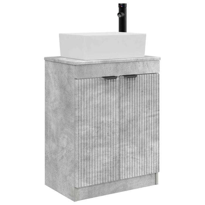 Mobilă de baie cu chiuvetă Gri Beton 54 x 35 x 83 cm - WALTI WALTI