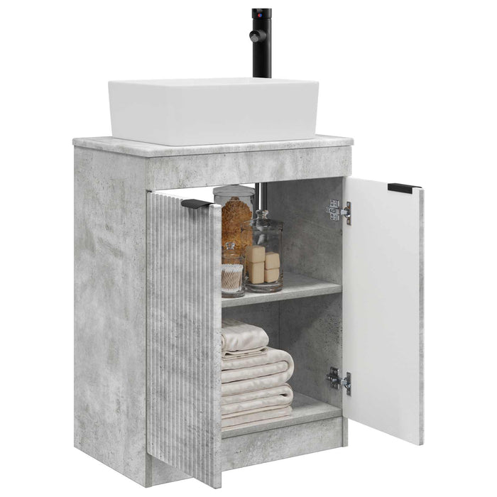 Mobilă de baie cu chiuvetă Gri Beton 54 x 35 x 83 cm - WALTI WALTI