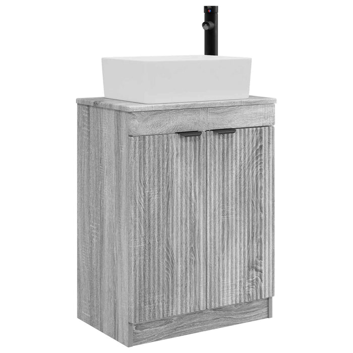 Mobilă de baie cu chiuvetă Sonoma gri 54 x 35 x 83 cm - WALTI WALTI