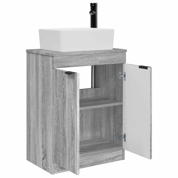 Mobilă de baie cu chiuvetă Sonoma gri 54 x 35 x 83 cm - WALTI WALTI