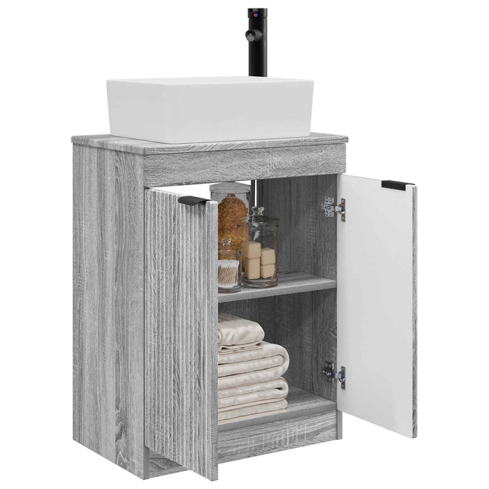 Mobilă de baie cu chiuvetă Sonoma gri 54 x 35 x 83 cm - WALTI WALTI