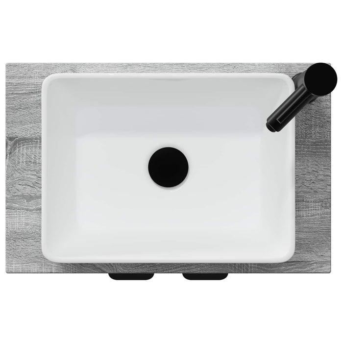 Mobilă de baie cu chiuvetă Sonoma gri 54 x 35 x 83 cm - WALTI WALTI