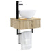 Basin de spălare montat pe perete Stejar Sonoma 40 x 35 x 39 cm - WALTI WALTI