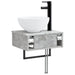 Basin de spălare montat pe perete Gri Beton 40 x 35 x 39 cm - WALTI WALTI