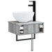 Basin de spălare montat pe perete Sonoma gri 40 x 35 x 39 cm - WALTI WALTI