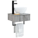 Basin de spălare montat pe perete Sonoma gri 40 x 35 x 39 cm - WALTI WALTI