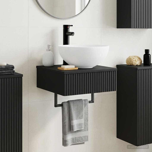 Basin de spălare montat pe perete Negru 40 x 41 x 40,5 cm - WALTI WALTI