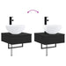 Basin de spălare montat pe perete Negru 40 x 41 x 40,5 cm - WALTI WALTI