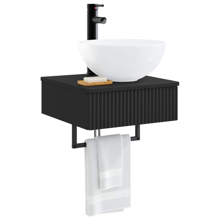 Basin de spălare montat pe perete Negru 40 x 41 x 40,5 cm - WALTI WALTI
