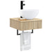 Basin de spălare montat pe perete Stejar Sonoma - WALTI WALTI