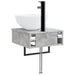 Basin de spălare montat pe perete Gri Beton 40 x 41 x 40,5 cm - WALTI WALTI