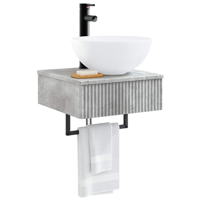 Basin de spălare montat pe perete Gri Beton 40 x 41 x 40,5 cm - WALTI WALTI