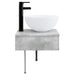 Basin de spălare montat pe perete Gri Beton 40 x 41 x 40,5 cm - WALTI WALTI
