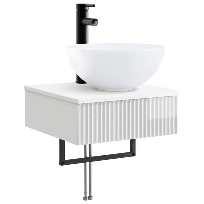 Basin de spălare montat pe perete Alb foarte lucios - WALTI WALTI