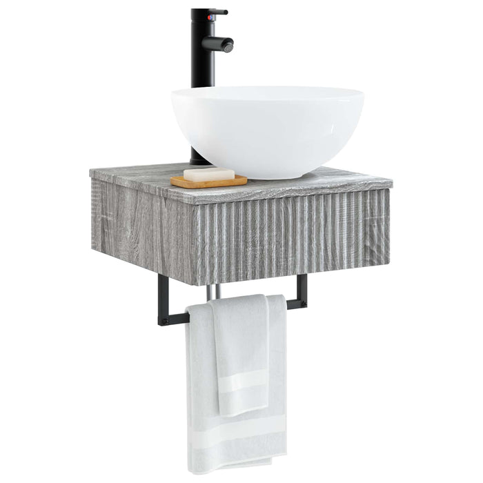 Basin de spălare montat pe perete Sonoma gri 40 x 41 x 40,5 cm - WALTI WALTI