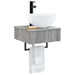 Basin de spălare montat pe perete Sonoma gri 40 x 41 x 40,5 cm - WALTI WALTI