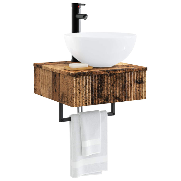 Basin de spălare montat pe perete Lemn vechi 40 x 41 x 40,5 cm - WALTI WALTI
