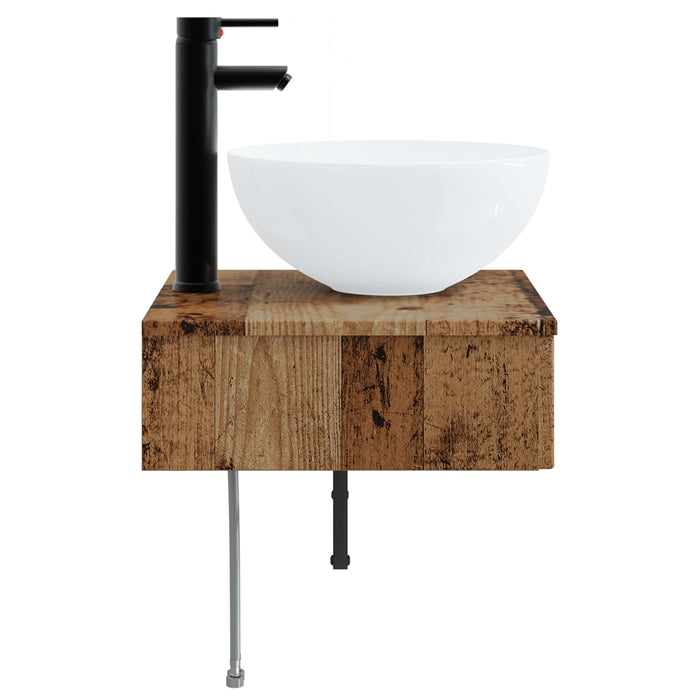 Basin de spălare montat pe perete Lemn vechi 40 x 41 x 40,5 cm - WALTI WALTI