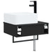 Basin de spălare montat pe perete Negru 50 x 41 x 39 cm - WALTI WALTI