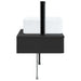 Basin de spălare montat pe perete Negru 50 x 41 x 39 cm - WALTI WALTI