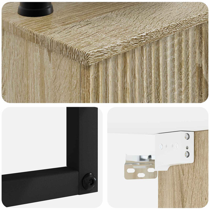 Basin de spălare montat pe perete Stejar Sonoma 50 x 41 x 39 cm - WALTI WALTI