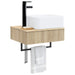 Basin de spălare montat pe perete Stejar Sonoma 50 x 41 x 39 cm - WALTI WALTI