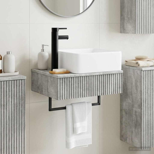 Basin de spălare montat pe perete Gri Beton 50 x 41 x 39 cm - WALTI WALTI