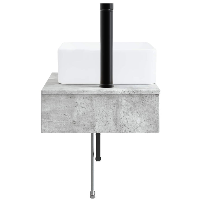 Basin de spălare montat pe perete Gri Beton 50 x 41 x 39 cm - WALTI WALTI