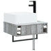 Basin de spălare montat pe perete Sonoma gri 50 x 41 x 39 cm - WALTI WALTI
