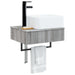 Basin de spălare montat pe perete Sonoma gri 50 x 41 x 39 cm - WALTI WALTI