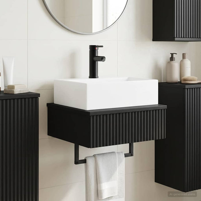 Basin de spălare montat pe perete Negru 40 x 41 x 39 cm - WALTI WALTI