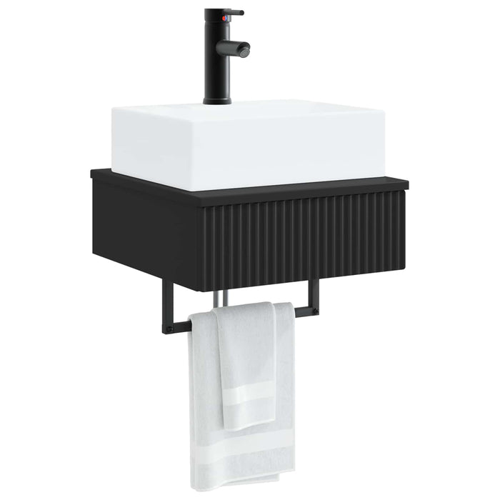 Basin de spălare montat pe perete Negru 40 x 41 x 39 cm - WALTI WALTI