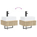 Basin de spălare montat pe perete Stejar Sonoma 40 x 41 x 39 cm - WALTI WALTI
