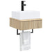 Basin de spălare montat pe perete Stejar Sonoma 40 x 41 x 39 cm - WALTI WALTI
