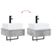 Basin de spălare montat pe perete Gri Beton 40 x 41 x 39 cm - WALTI WALTI