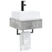 Basin de spălare montat pe perete Gri Beton 40 x 41 x 39 cm - WALTI WALTI