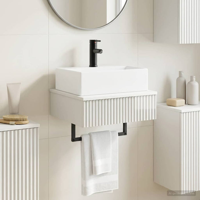 Basin de spălare montat pe perete Alb foarte lucios - WALTI WALTI
